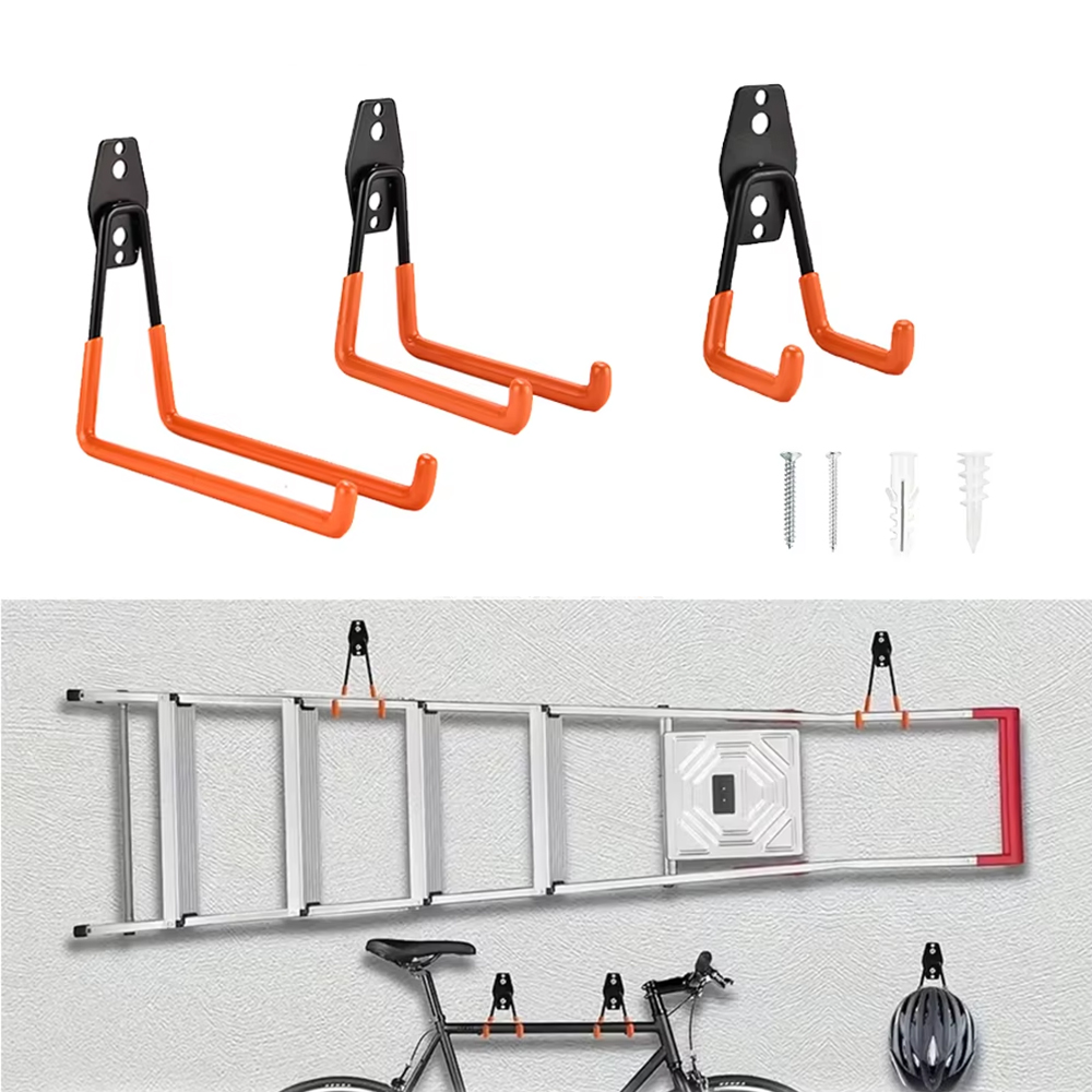 Cycling Gear Hanger - Heavy Duty Wall Mount Metal Hook