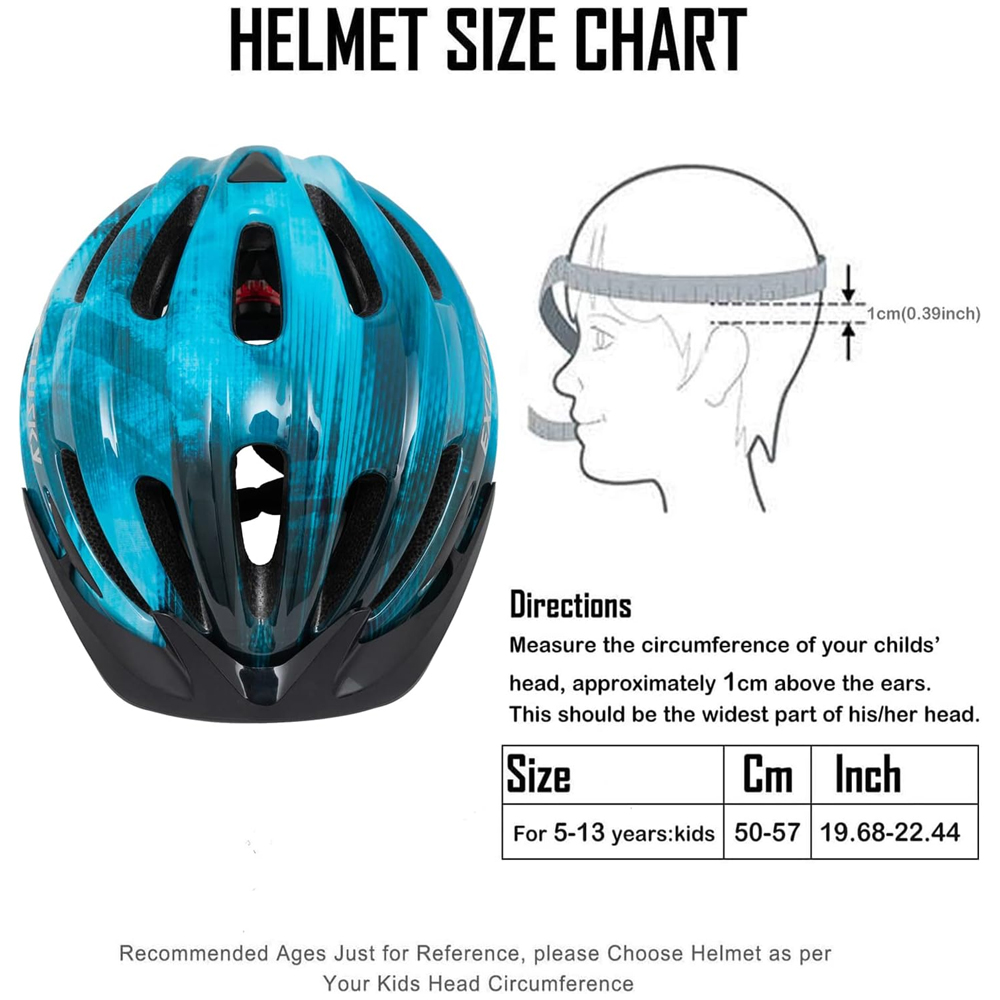 Kids Bike Helmet with LED Ligh - Cycling Safety Gear For Kids 评论和价格