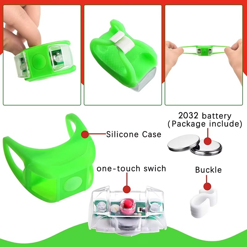 Bicycle Silicone LED Flashing  - Cycling Gear Of The Year 评论和价格