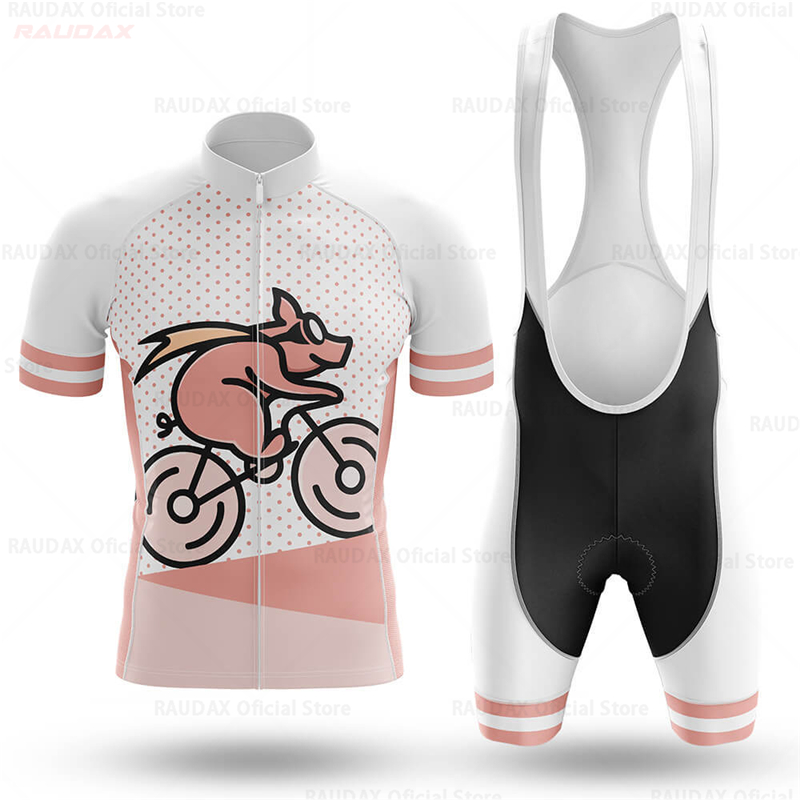 Men's Funny Pig Cartoon Anime  - Cycling Gear Pas 评论和价格