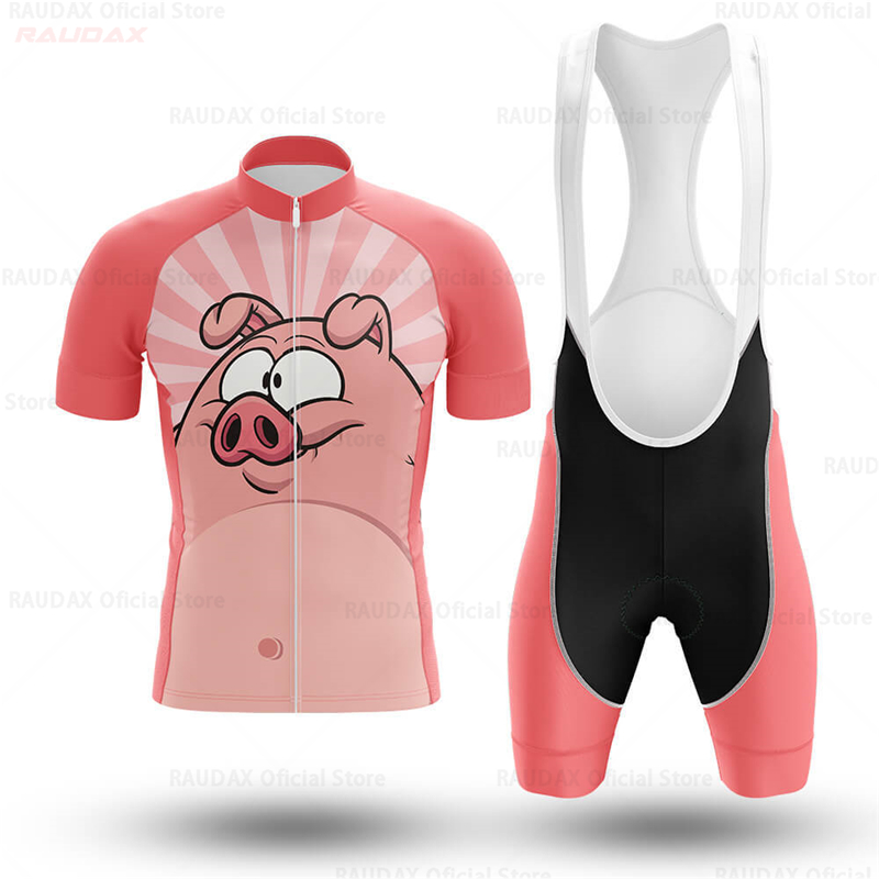 Men's Funny Pig Cartoon Anime  - Cycling Gear Pas 评论和价格