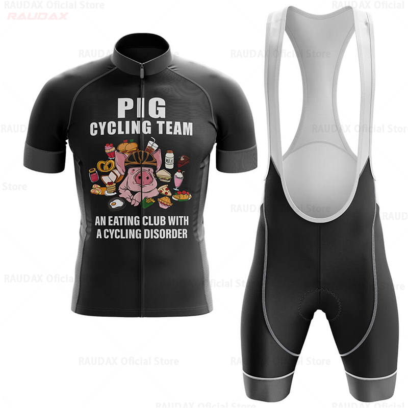 Men's Funny Pig Cartoon Anime  - Cycling Gear Pas 评论和价格