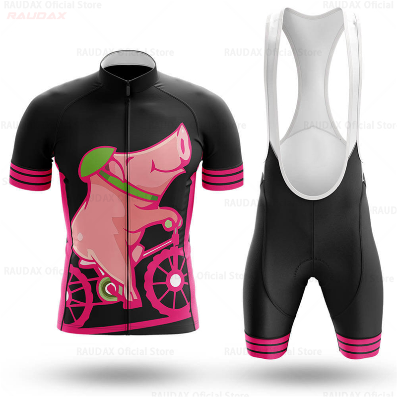 Men's Funny Pig Cartoon Anime  - Cycling Gear Pas 评论和价格