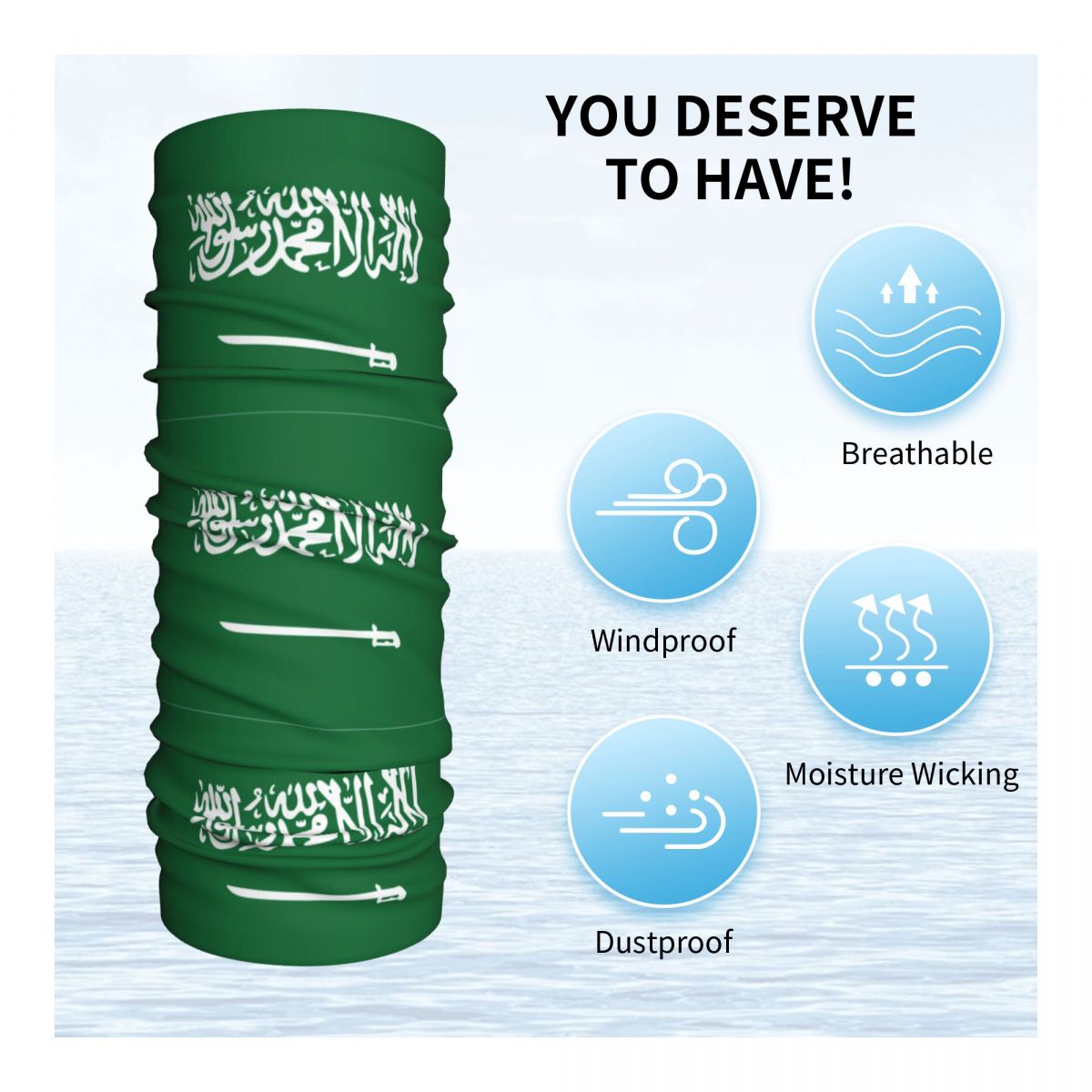 Saudi Arabia Flag Bandana Neck - Cycling Headwear 评论和价格