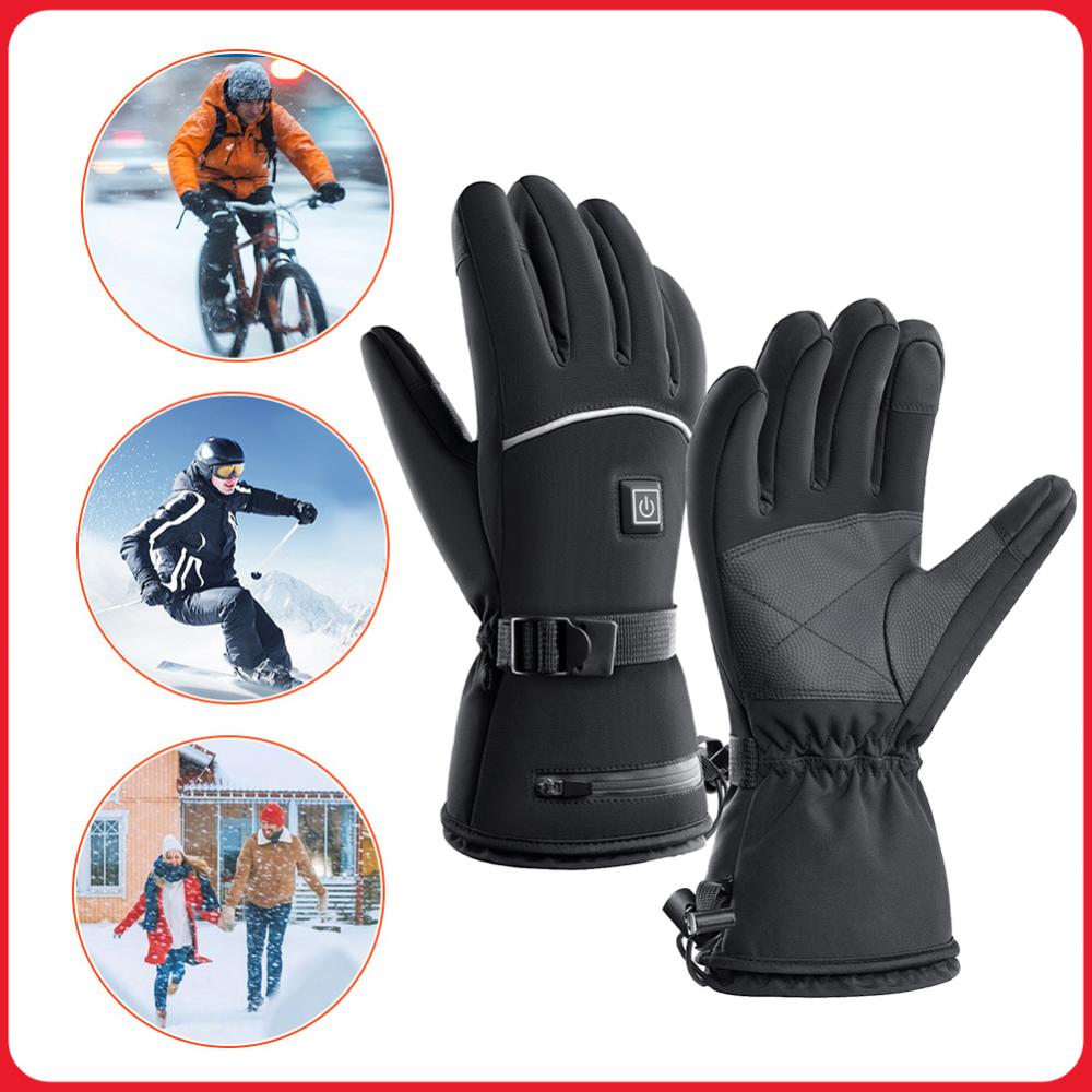 Touch Screen Heated Gloves Col - Cycling Gear Temperature 评论和价格