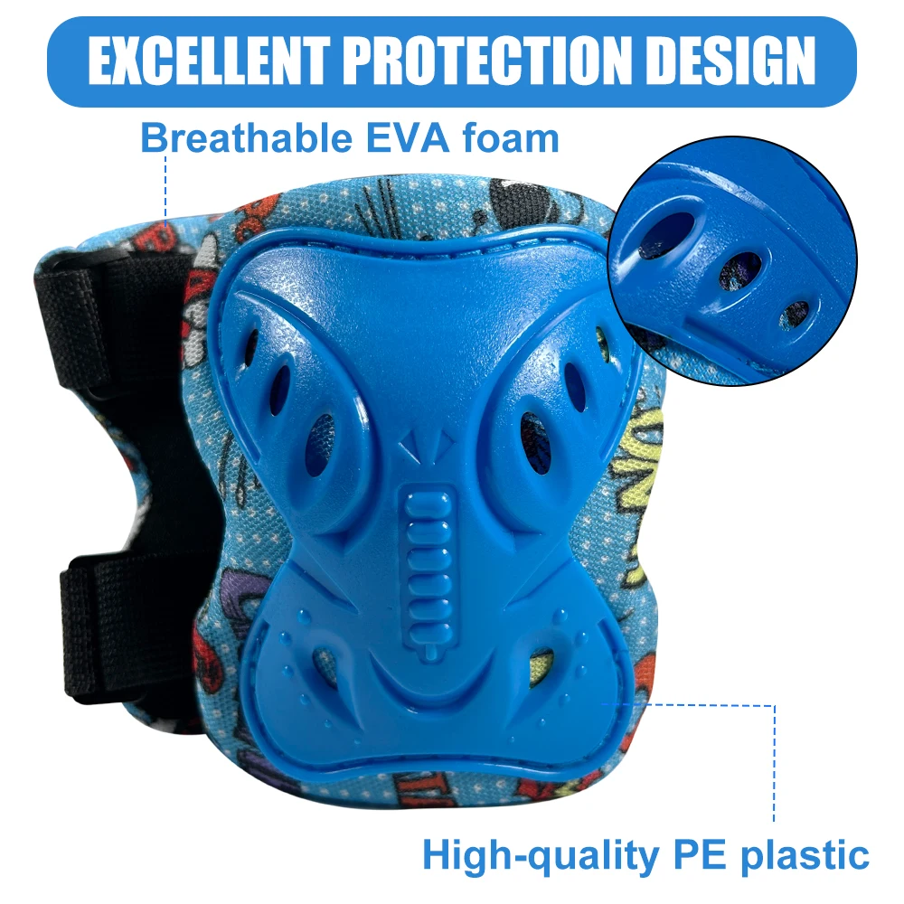 6Pcs Kids Knee Pads and Elbow  - Cycling Gear Of The Year 评论和价格