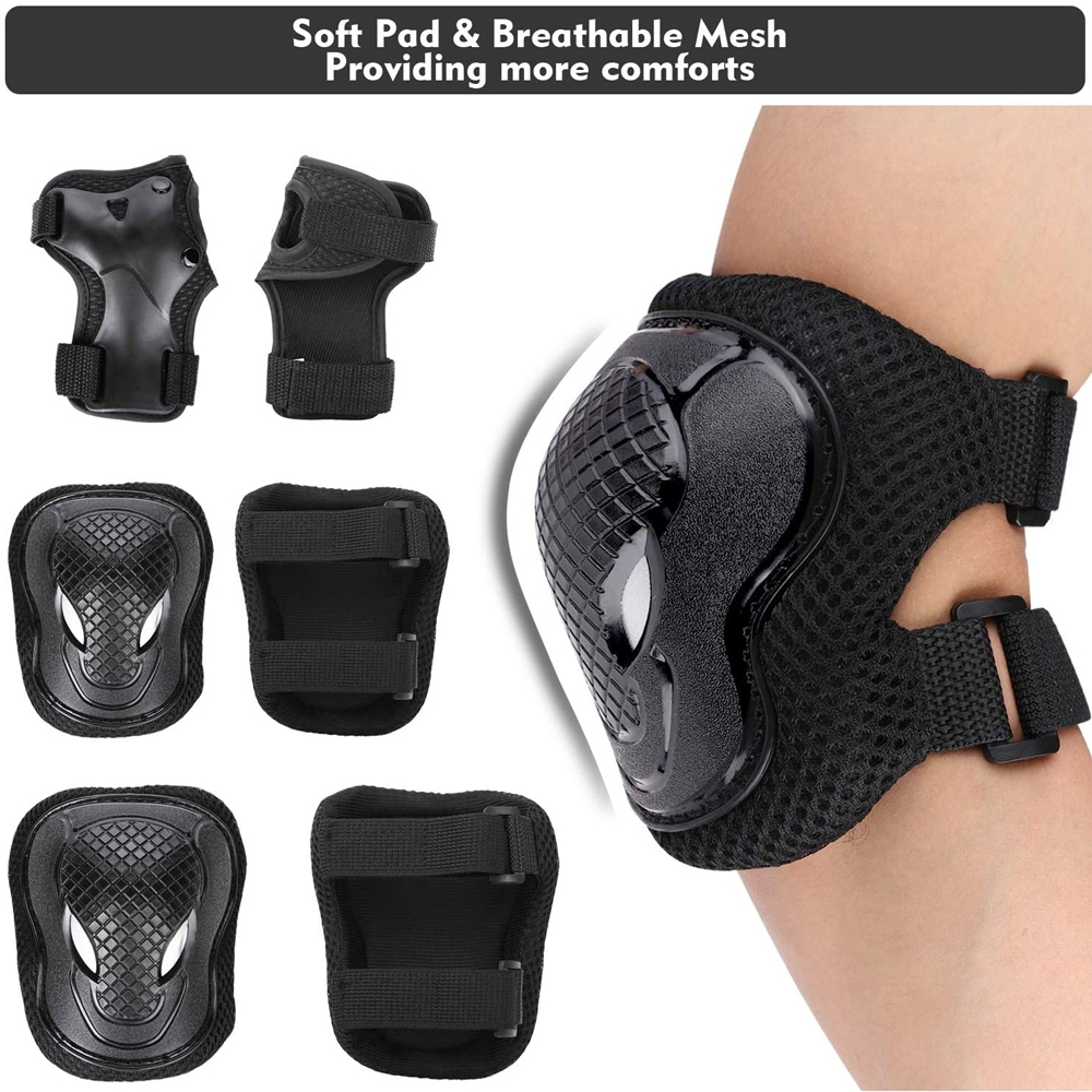 6Pcs Kids Knee Pads Elbow Pads - Cycling Safety Gear For Kids 评论和价格