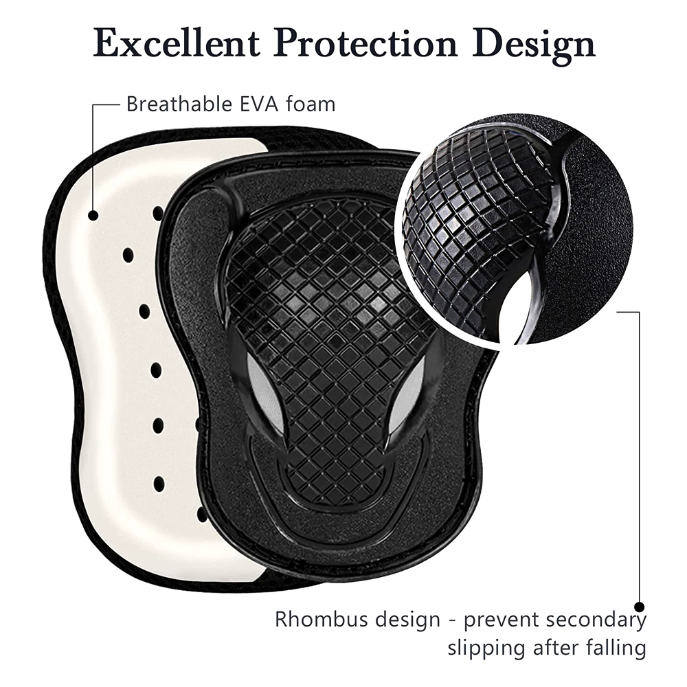 GOMOREON 6Pcs/Set Kids Safety  - Cycling Safety Gear For Kids 评论和价格