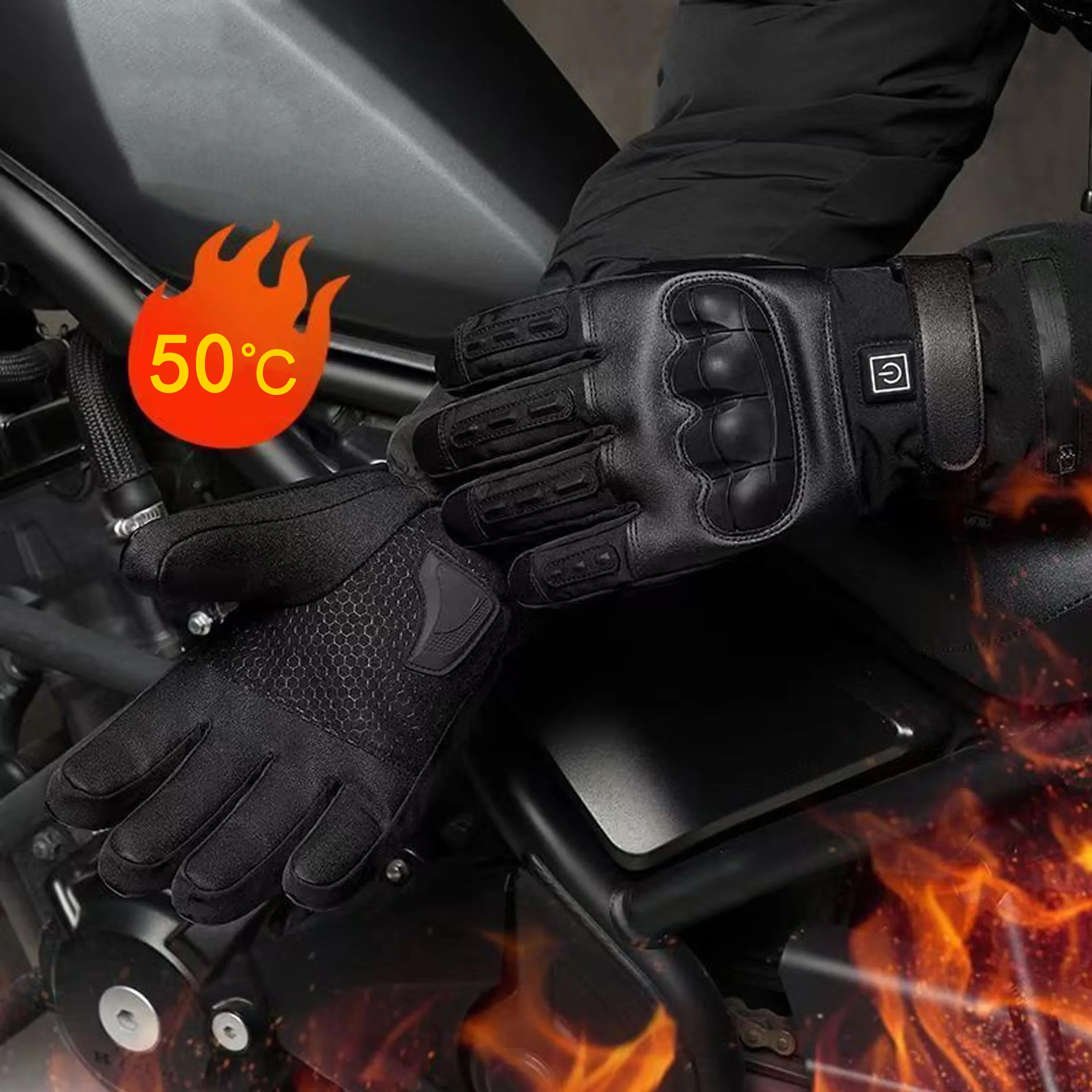 Heated Motorcycle Gloves for M - Cycling Gear Pas 评论和价格
