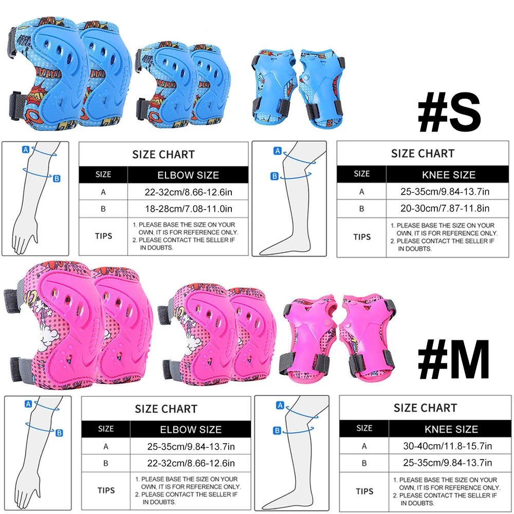 6Pcs Kids 3-12 Years Knee Elbo - Cycling Gear Of The Year 评论和价格