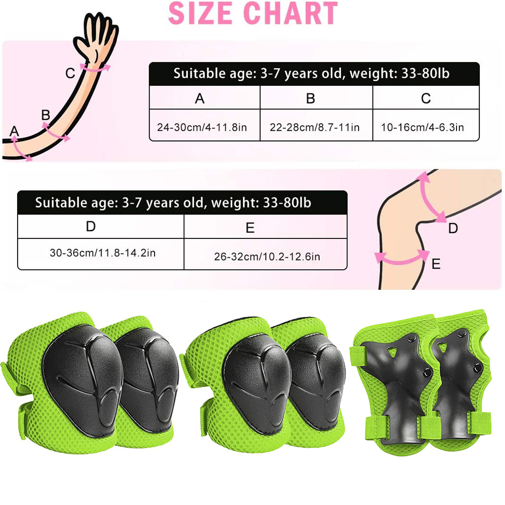 6pcs Protective Gears Set for  - Cycling Safety Gear For Kids 评论和价格