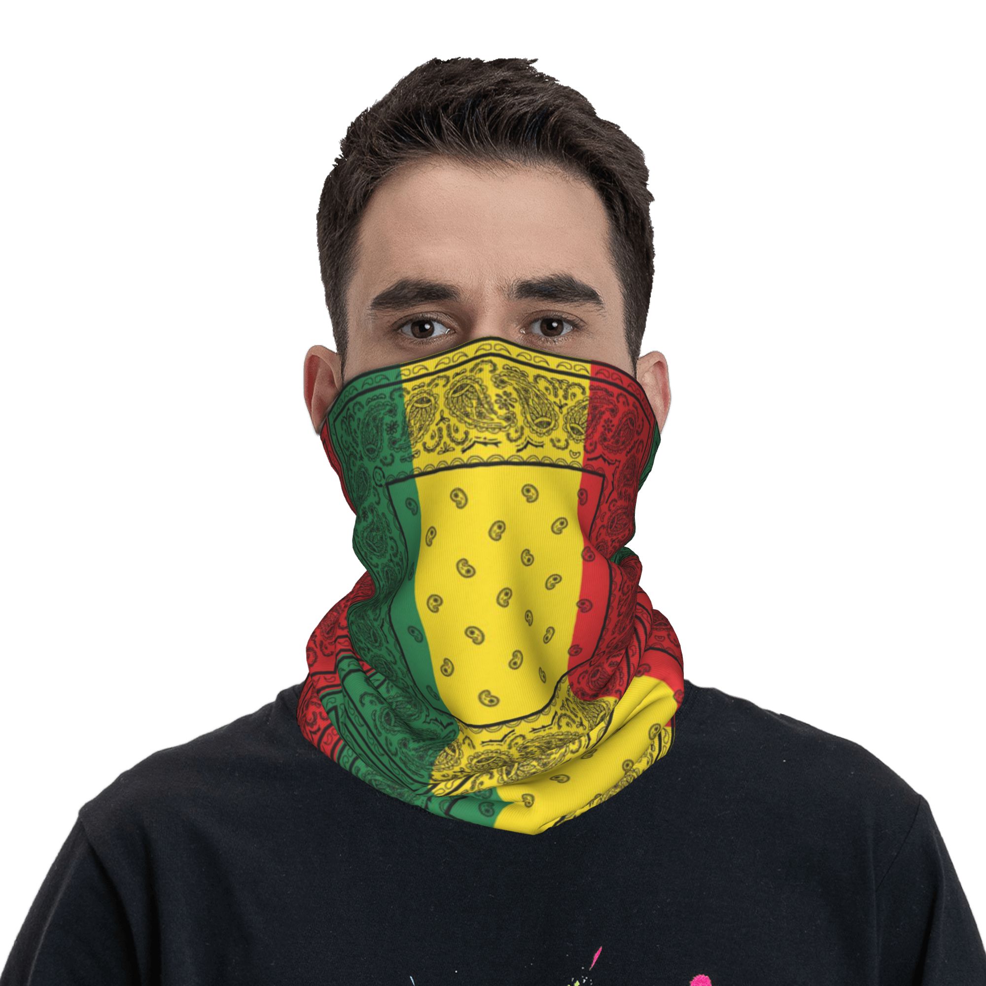 African Rasta Jamaican Paisley - Cycling Headwear 评论和价格