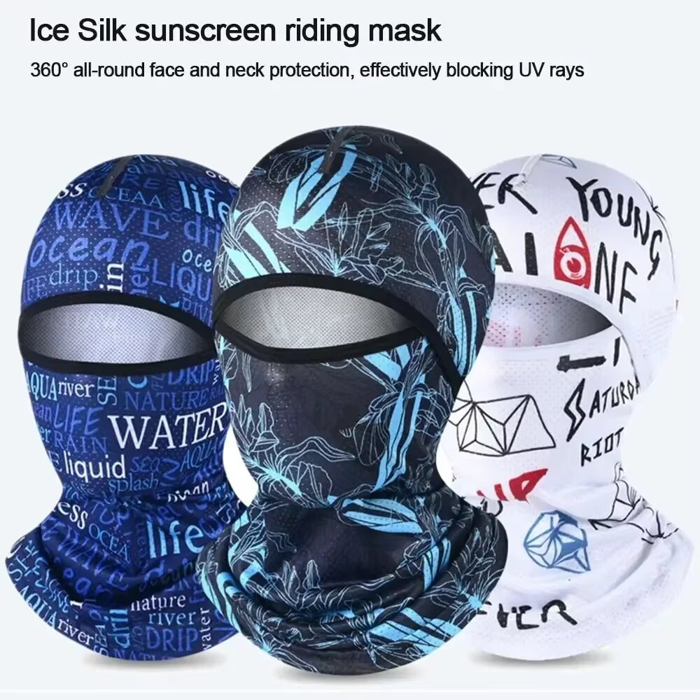 Summer Cool Balaclava Ice Silk - Cycling Headwear 评论和价格